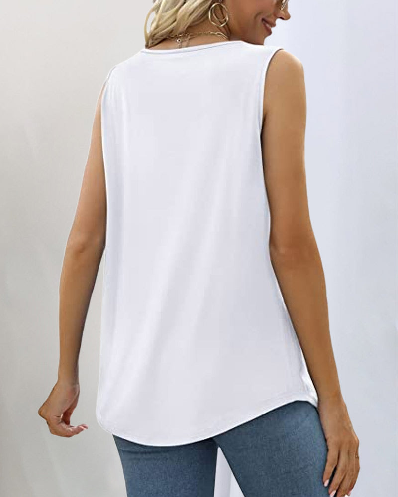 Isabella™ | Fashion Tank top med firkantet utringning