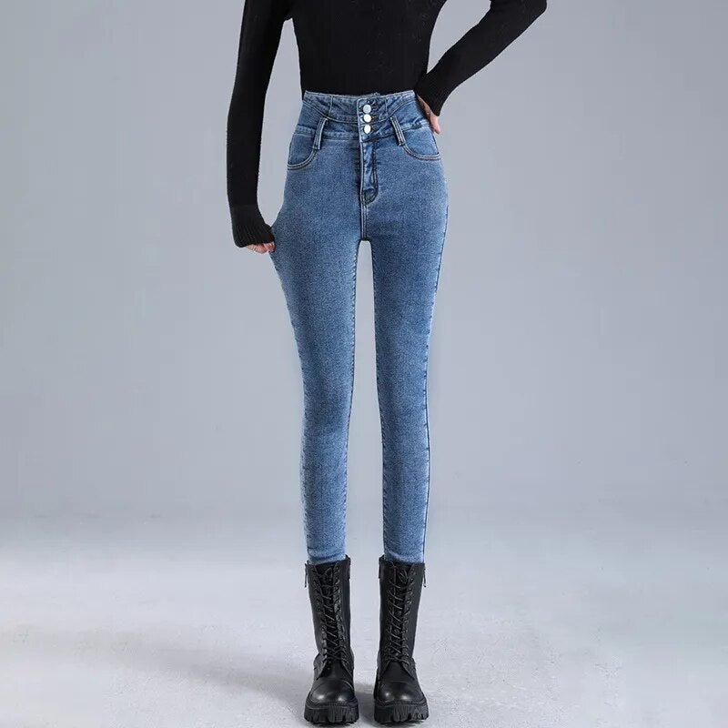 Femke | Elastiske termiske jeans