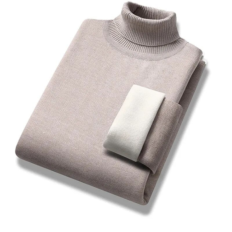 Allegra™️ | Ensfarget turtleneck til menn for trendy komfort