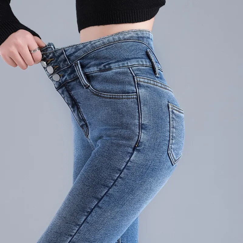 Femke | Elastiske termiske jeans